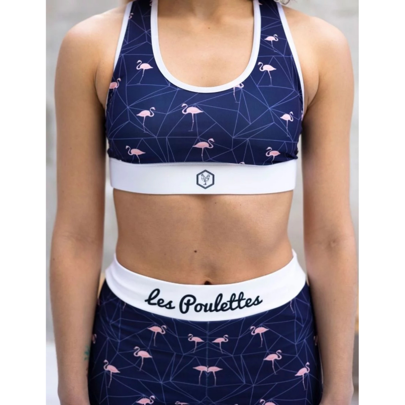 Damen-Sport-BH Les Poulettes Fitness Flamants
