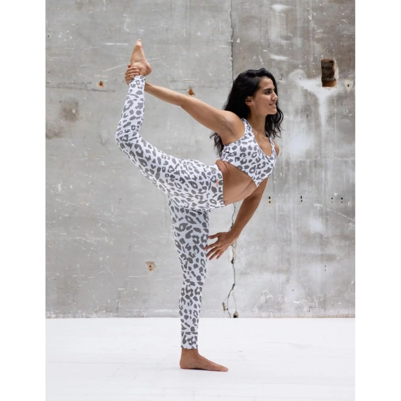 Lange Leggings, Damen Les Poulettes Fitness Léo