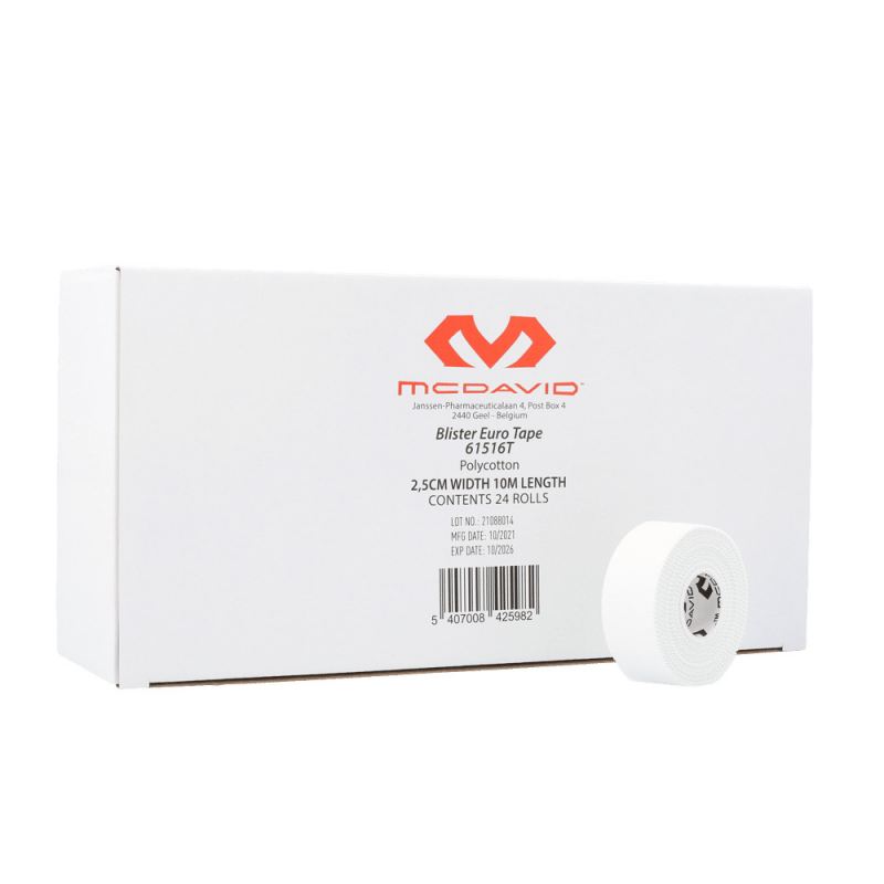 Packung mit 24 Rollen Klebestreifen 2,5 cm x 10 m McDavid Eurotape