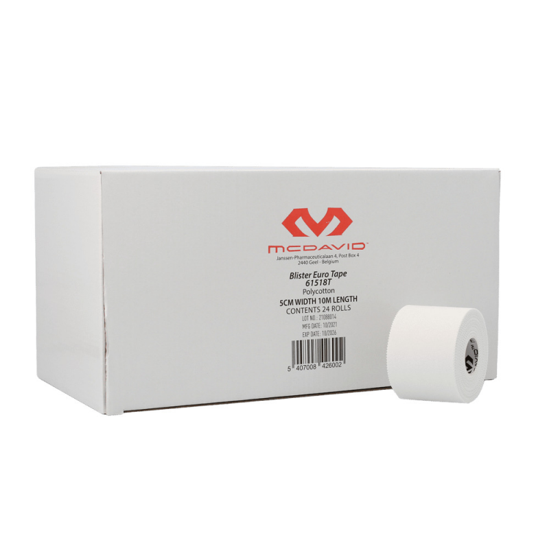 Set mit 24 Rollen Klebestreifen 5 cm x 10 m McDavid Eurotape