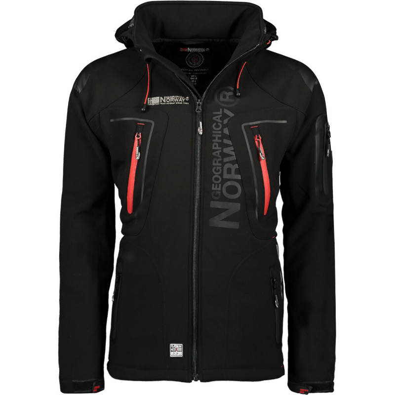 Wasserdichte Jacke mit abnehmbarem Kapuzen. Geographical Norway Techno