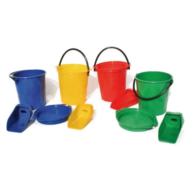 Eimer-Set mit Schaufel und weichem Zubehör für Kinder Sporti