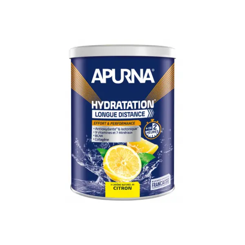 Isotonisches Getränk hyd Langstrecke Zitrone Topf Zitrusfrüchte Apurna