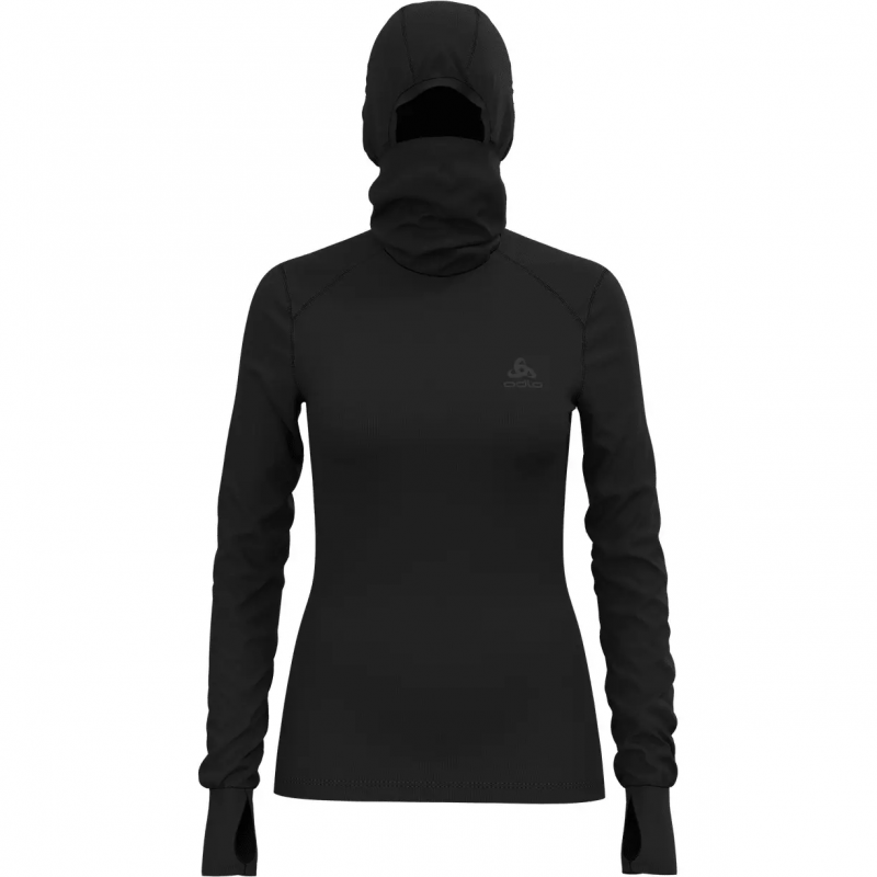 Damen Trikot l/s Odlo with Facemask Active Warm Eco