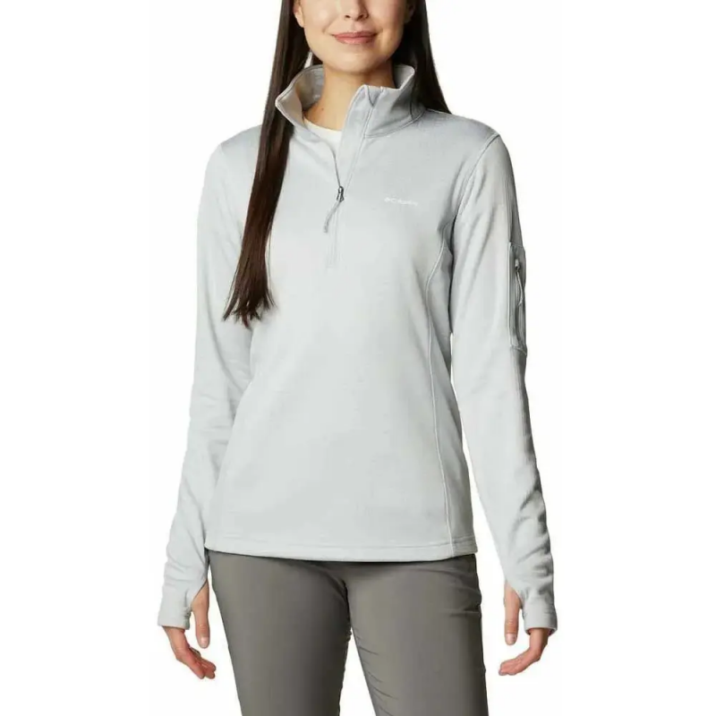 Damen Sweatshirt mit 1/2 Reißverschluss Columbia Park View Grid Fleece