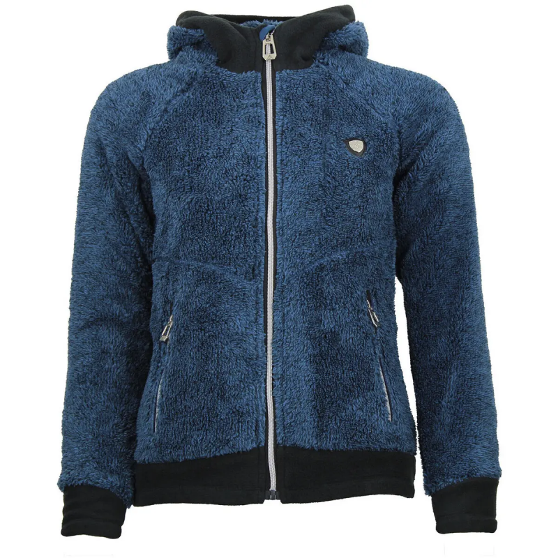 Damen Fleecejacke mit Kapuze Peak Mountain Almi