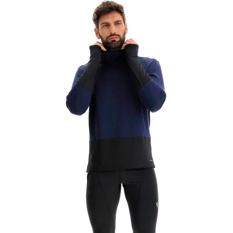 Langarm-Rollkragenpullover Macron Run