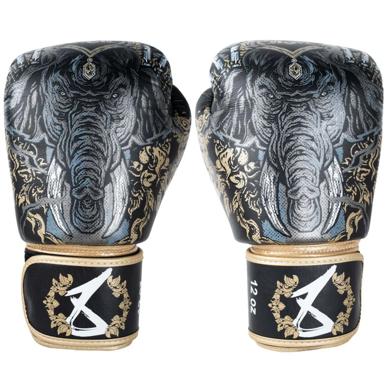 Thai-Box-Handschuhe 8 Weapons Three Elephants 2.0
