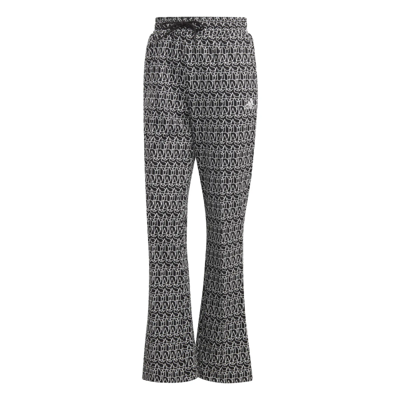 Hoch taillierte Flared Jogginghose für Damen adidas Allover Graphic