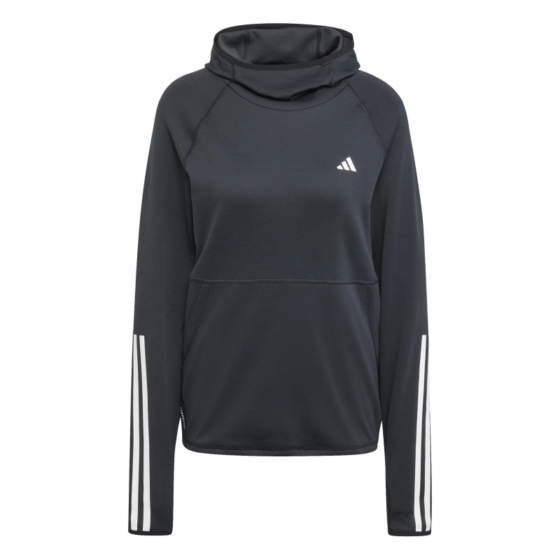 Hoodie Damen adidas Own the Run 3 Stripes