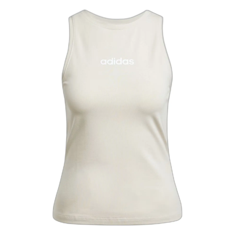 Damen Slim Cotton Top adidas Essentials Linear