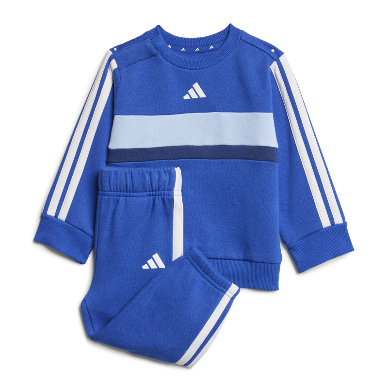 Baby-Fleece-Jogginganzug mit Rundhalsausschnitt adidas 3-Stripe Tiro Seasonal Essentials