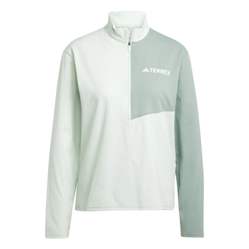 Damen Langarm-Shirt mit 1/2 Reißverschluss adidas Terrex Multi Climacool