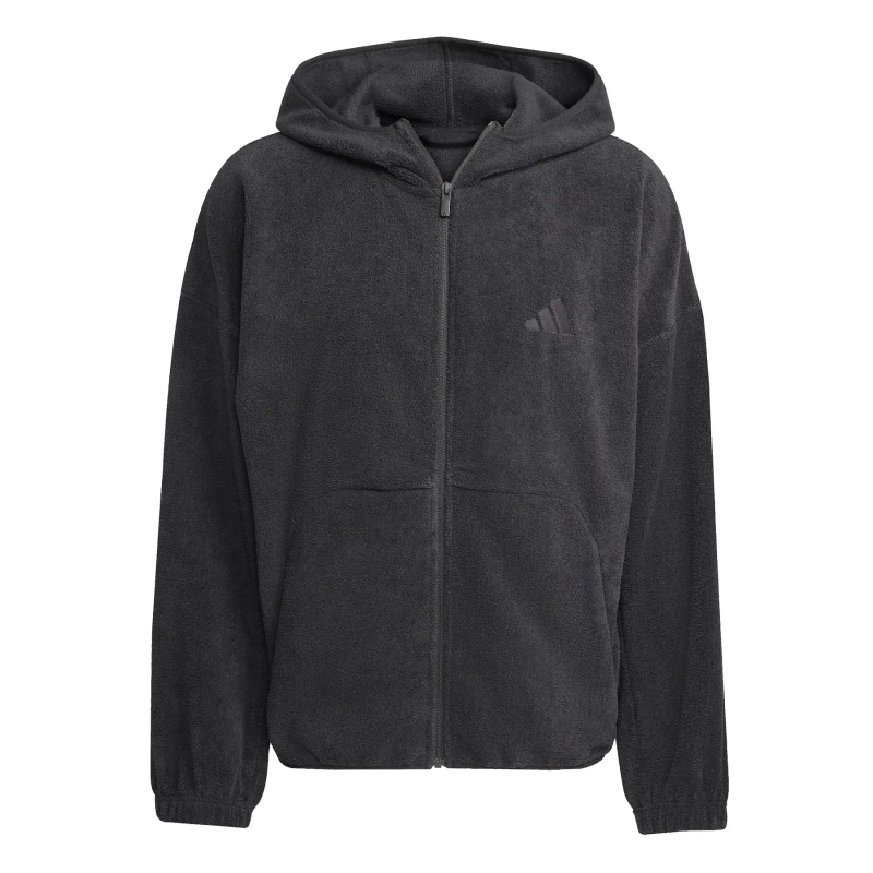 Full Zip Sweatshirt adidas Future Icons Logo Low Pile