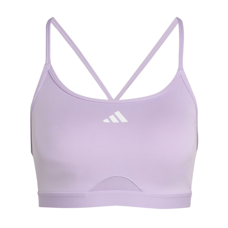 Damen-Sport-BH adidas Aeroreact 3 stripes