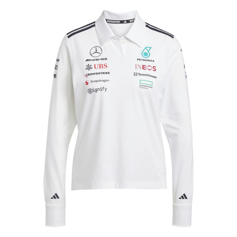 Polo mit langen Ärmeln für Damen Mercedes AMG Petronas Formula One Team