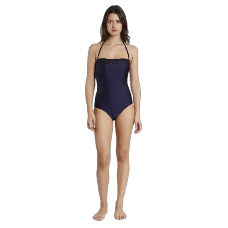 Badeanzug mit Bandeau für Damen Admas Sequins