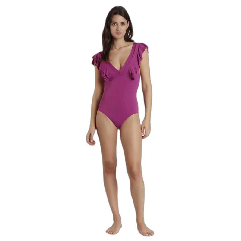 Einteiliges Badeanzug mit Rüschen für Damen Admas Summer Frilla