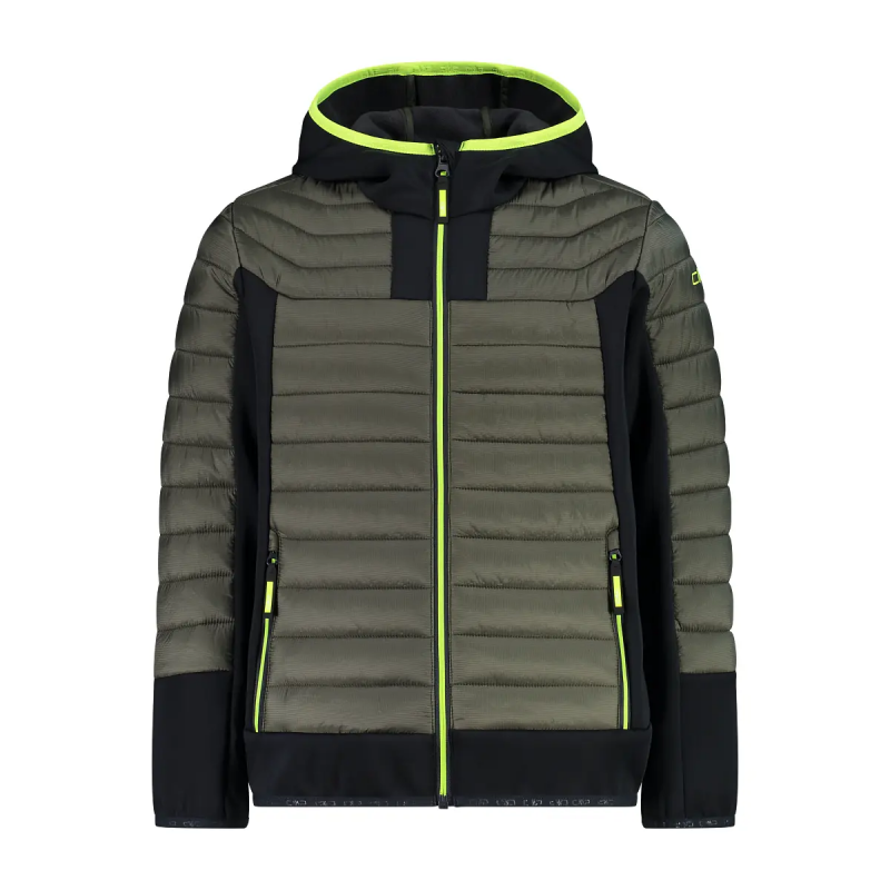 Hybride Daunenjacke mit fester Kapuze für Kinder CMP