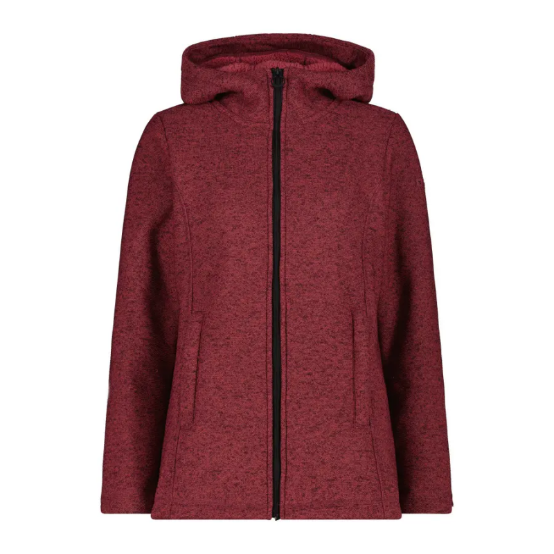 Fleecejacke mit Kapuze aus Kunstfell für Damen CMP Knit Tech