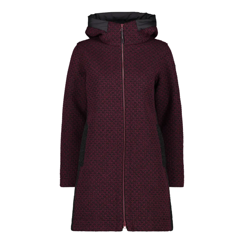 Wooltech Damen Hoodie Mantel CMP