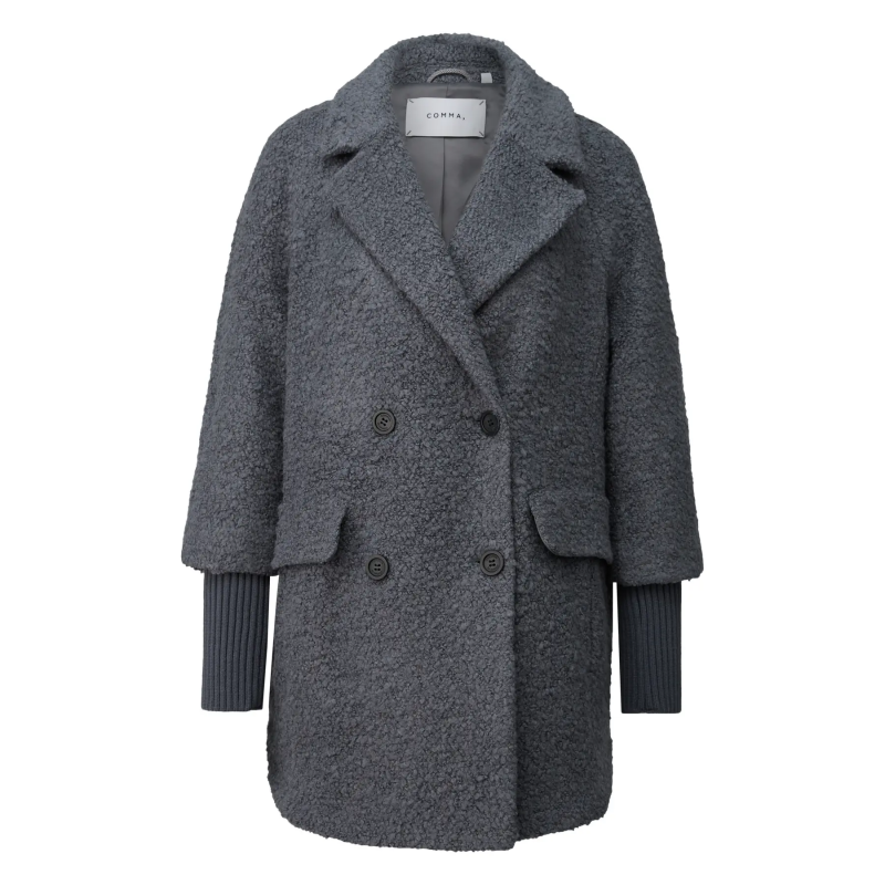 Lässiger Bouclé-Mantel für Damen COMMA