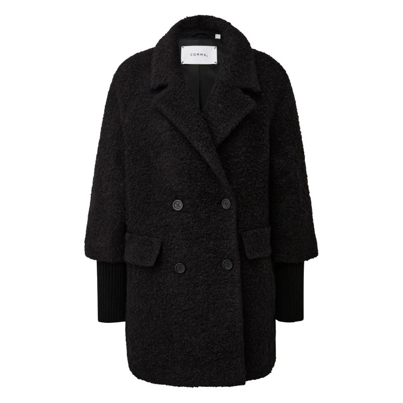 Lässiger Bouclé-Mantel für Damen COMMA