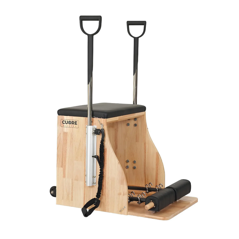 Pilatesstuhl aus Holz mit verstellbaren und stabilen Federn Cuore Pilates