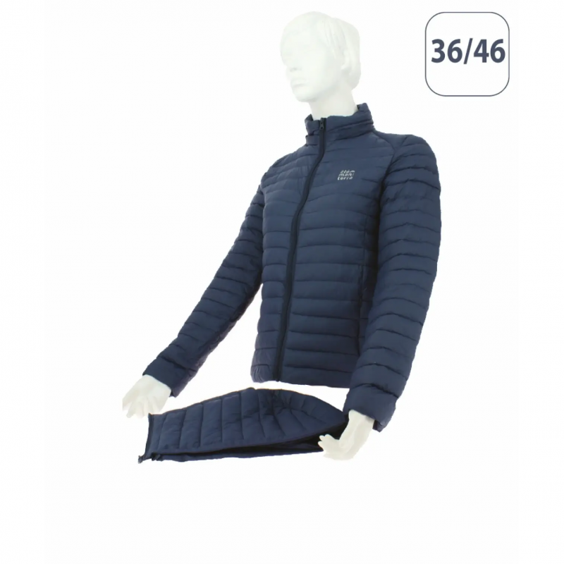Daunenjacke mit abnehmbarer Kapuze, Damen Élémenterre Starshell