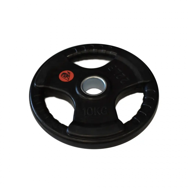 Olympische Gewichtsscheiben mit Griffen Fit & Rack 10 kg