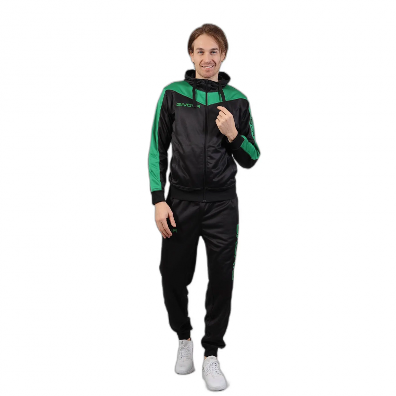 Kinder Fleece-Kapuzen-Trainingsanzug Givova Roma