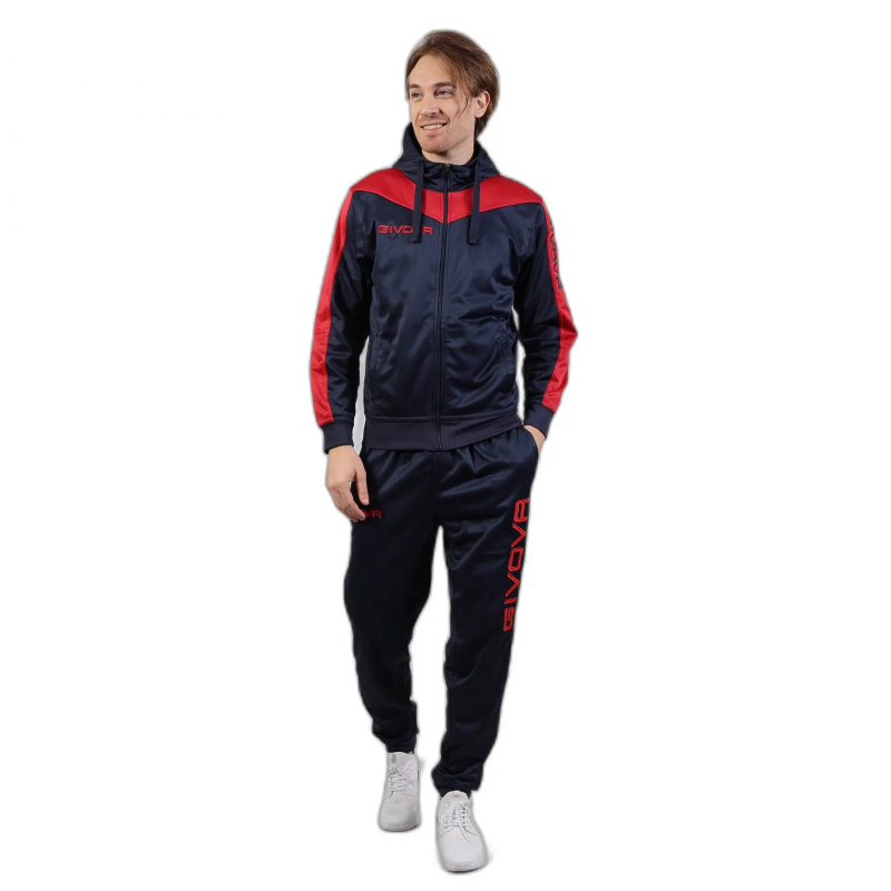 Trainingsanzug mit Fleece-Kapuze Givova Roma
