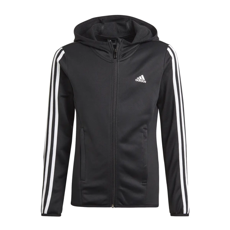 Kinder-Kapuzenpulli mit Reißverschluss adidas Designed To Move 3-Bandes