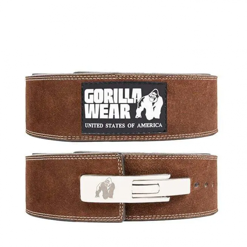 Hebegürtel aus Leder 4 Zoll Gorilla Wear