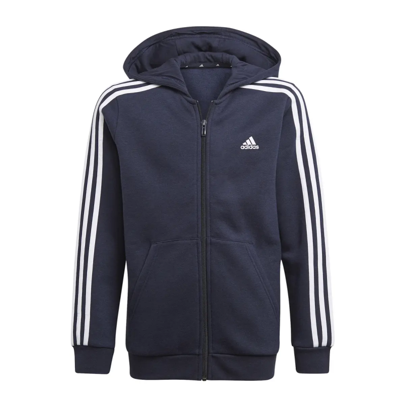 Kinder-Kapuzenjacke mit Reißverschluss adidas Essentials 3S