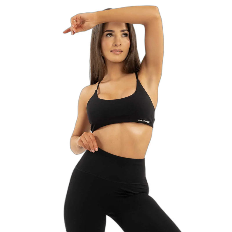 Neckholder-Sport-BH, Damen Gym Glamour