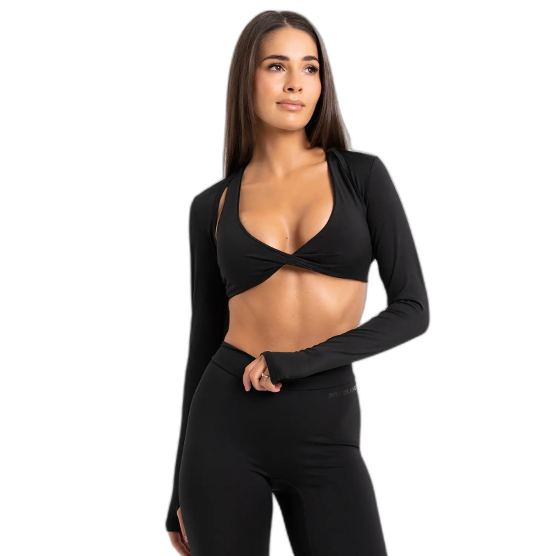 Damen Langarmoberteile Gym Glamour Shrug Glow