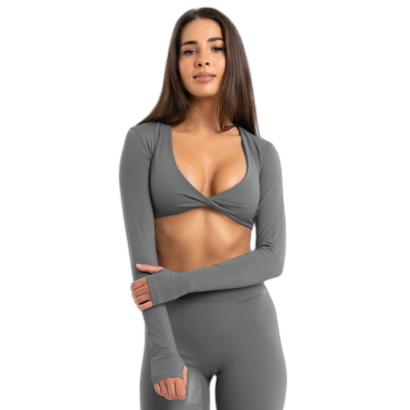 Damen Langarmoberteile Gym Glamour Shrug Glow