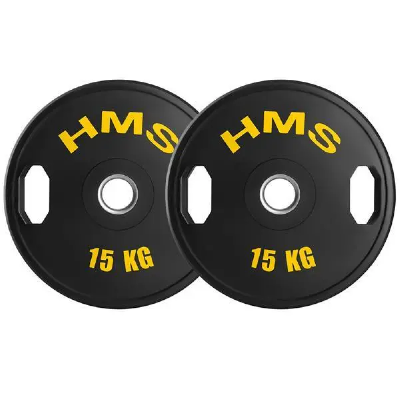 Gummierte Hantelplatte HMS TOG15 Olimpijski
