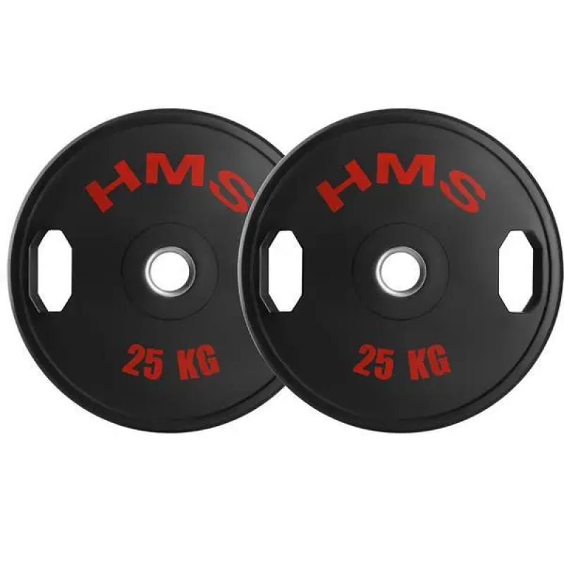 Gummierte Hantelplatte HMS TOG25 Olimpijski