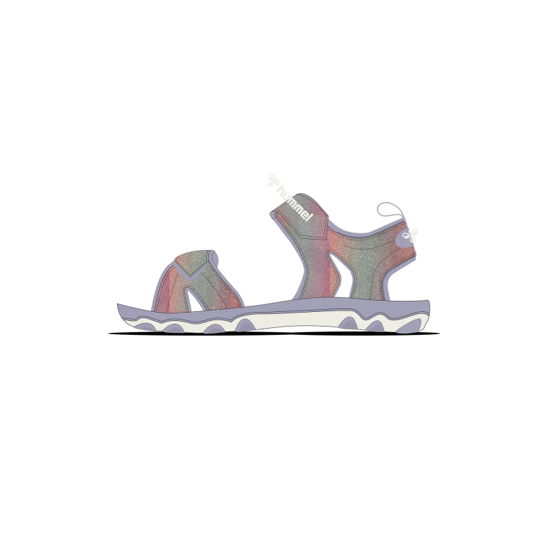 Sandalen für Mädchen Hummel Glitter
