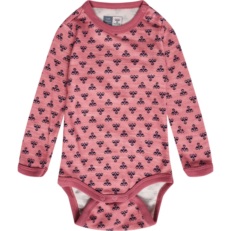 Baby-Body für Mädchen mit langen Ärmeln Hummel Bambo