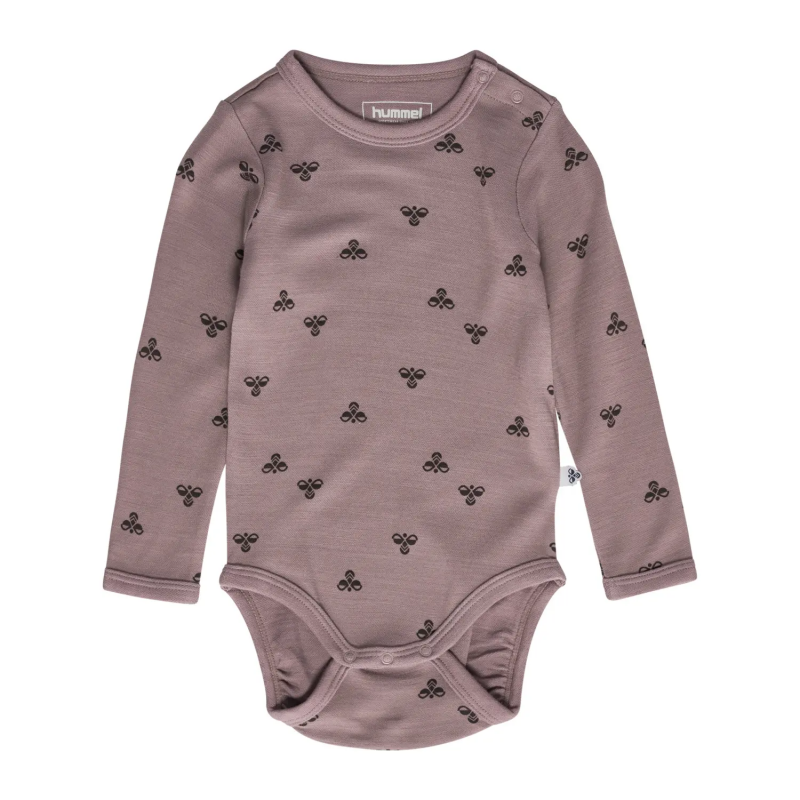Langarm-Wollbody für Babys Hummel Mini