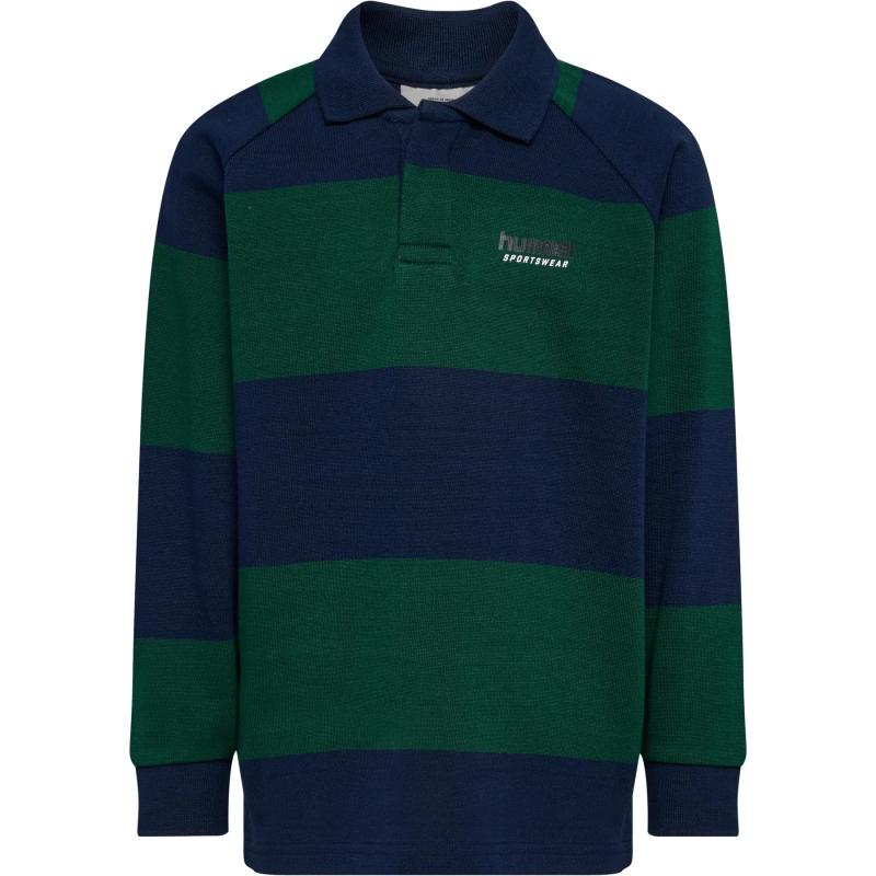 Langarm Polo-Shirt Kind Hummel Striped Loose