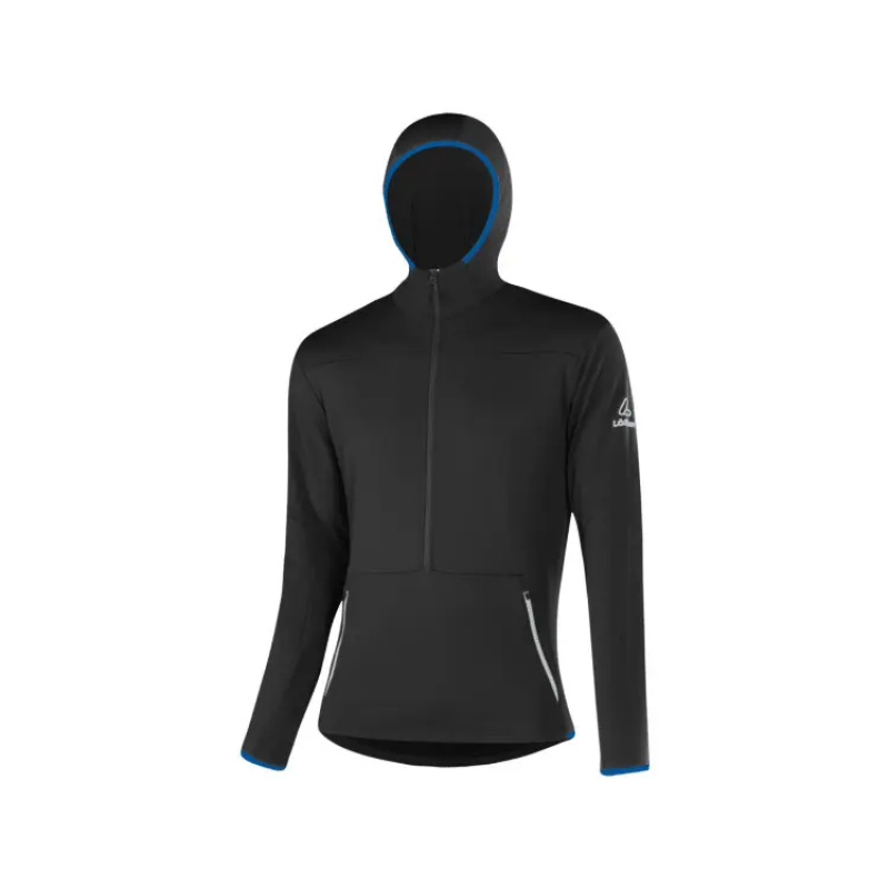 Merino Kapuzenpullover Löffler Fleece