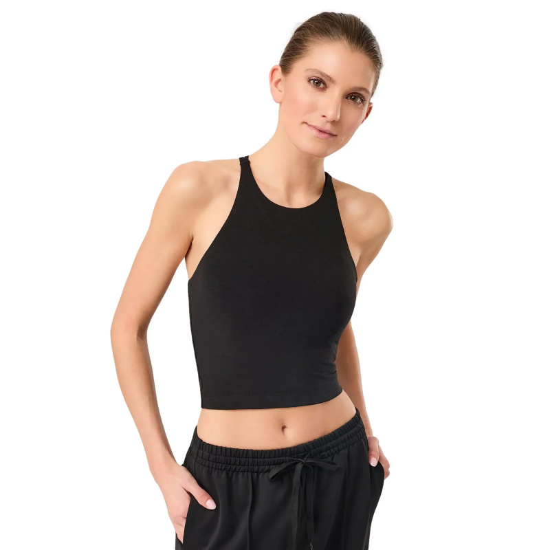 Kurzes Tanktop mit gekreuztem Rücken für Frauen Mandala
