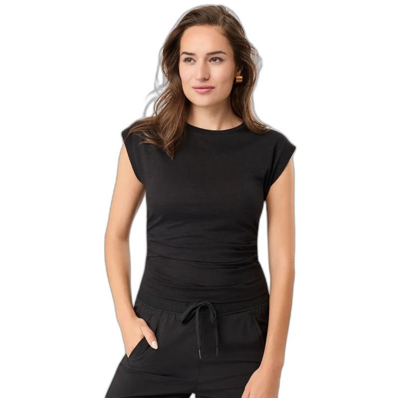 T-Shirt mit seitlichen Rüschen für Damen Mandala
