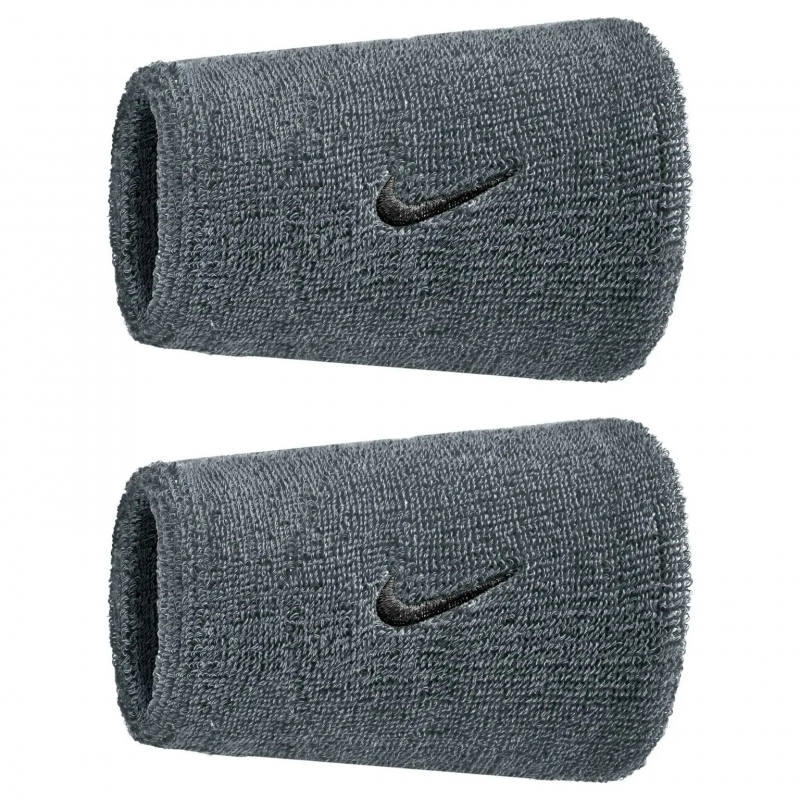 Flauschiges Handgelenkband Nike Swoosh Classic Double Wide (x2)