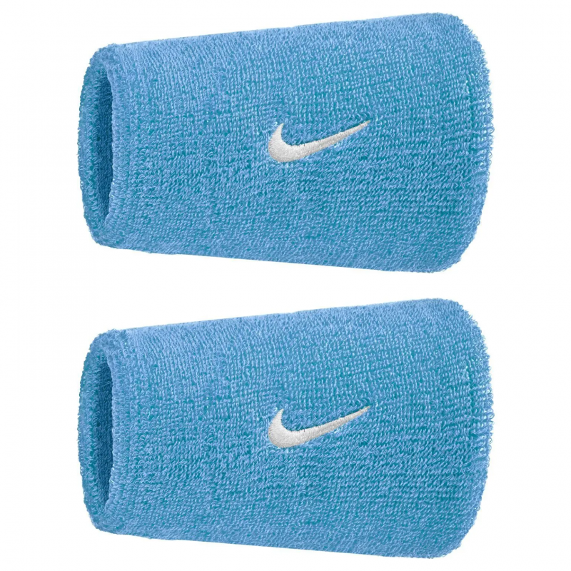 Flauschiges Handgelenkband Nike Swoosh Classic Double Wide (x2)