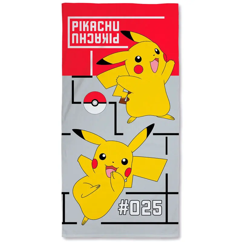 Strandhandtuch aus Baumwolle Nintendo Pokémon Pikachu